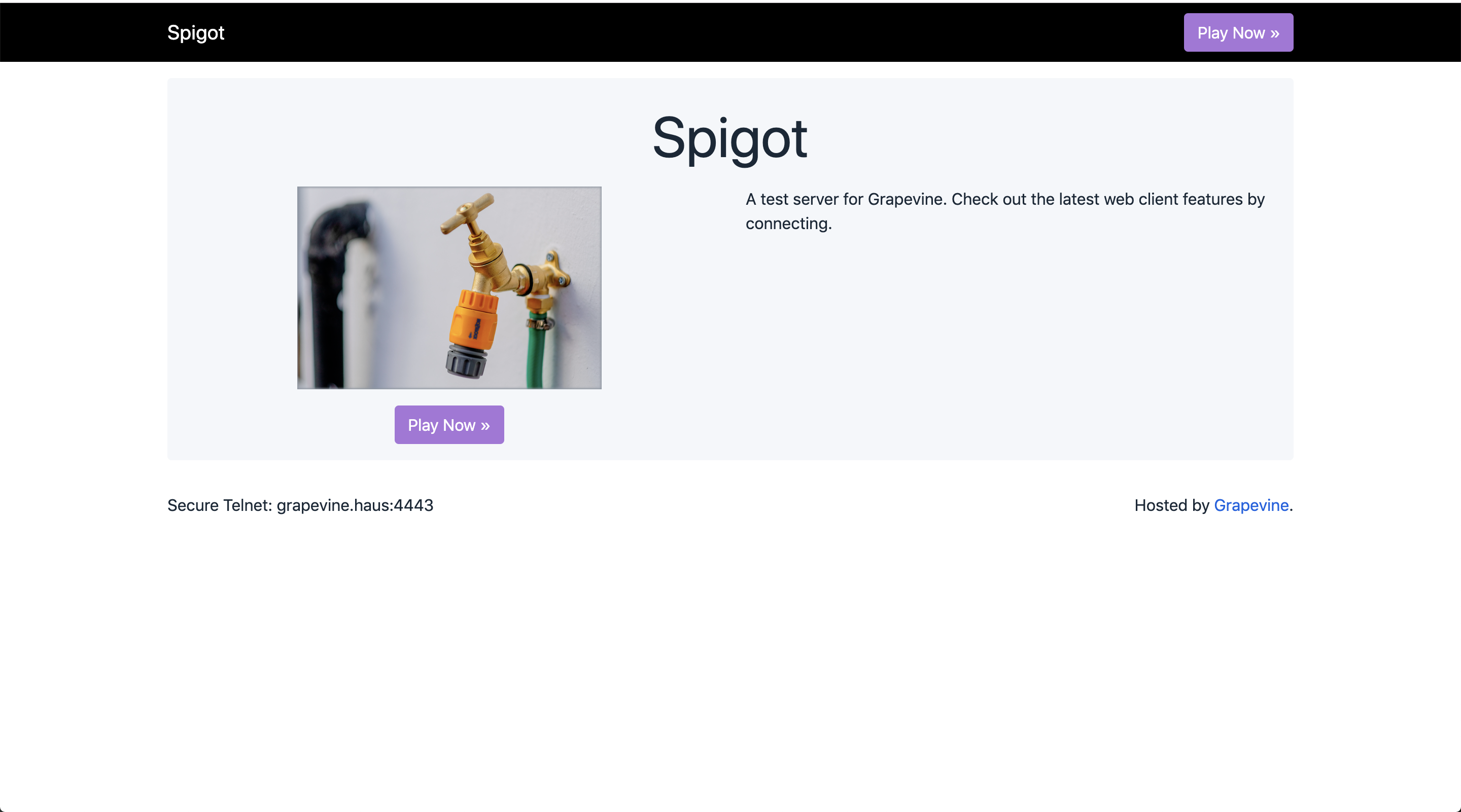 Spigot's hosted site