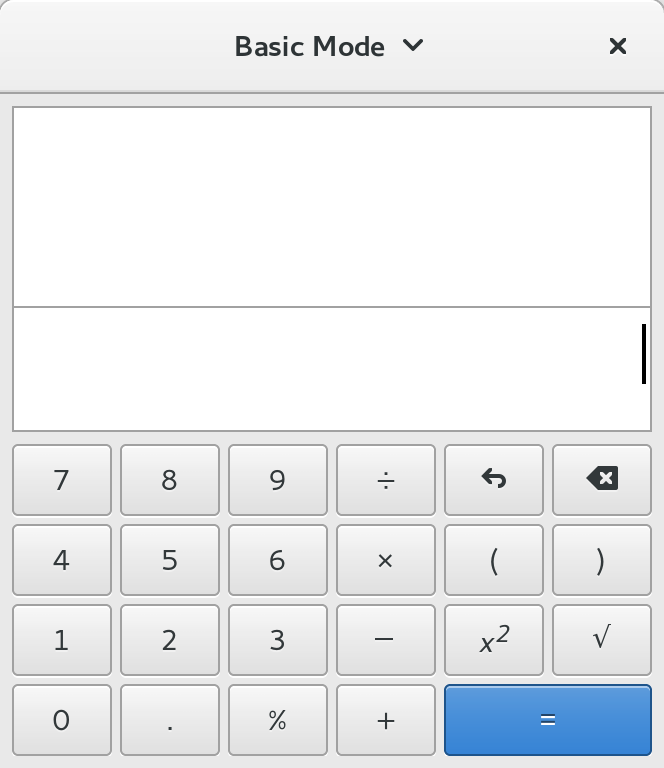 GNOME 3 calculator